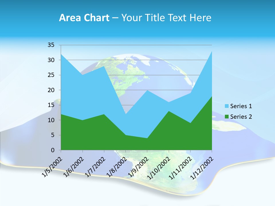 Tree Hugger Carbon Temperature PowerPoint Template