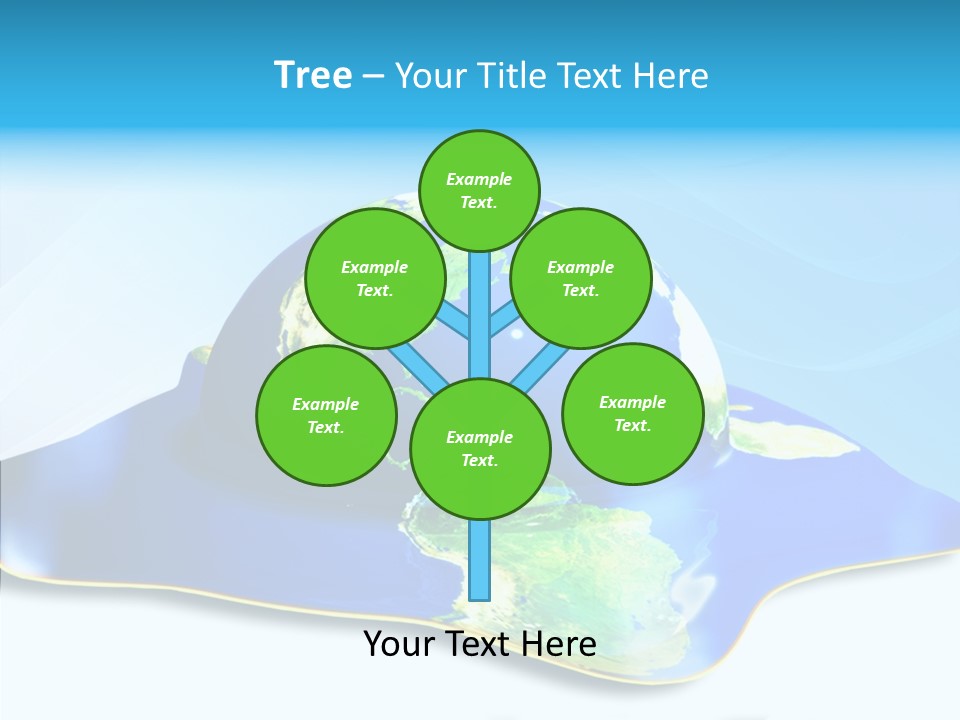 Tree Hugger Carbon Temperature PowerPoint Template