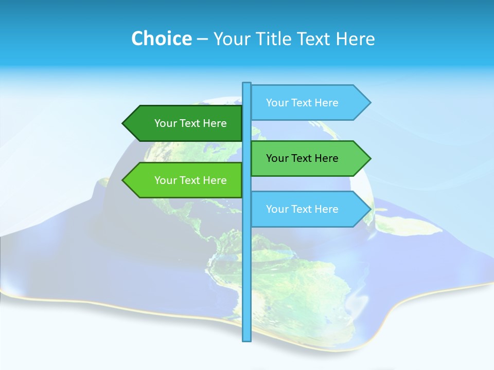 Tree Hugger Carbon Temperature PowerPoint Template