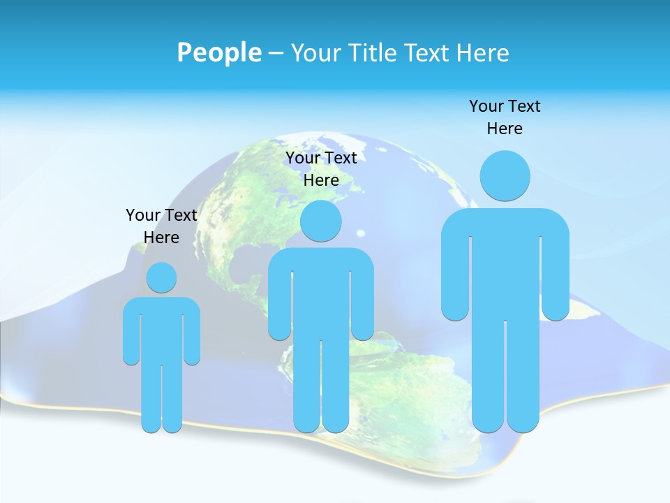 Tree Hugger Carbon Temperature PowerPoint Template