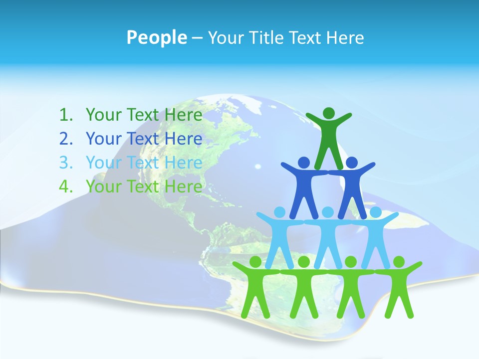 Tree Hugger Carbon Temperature PowerPoint Template