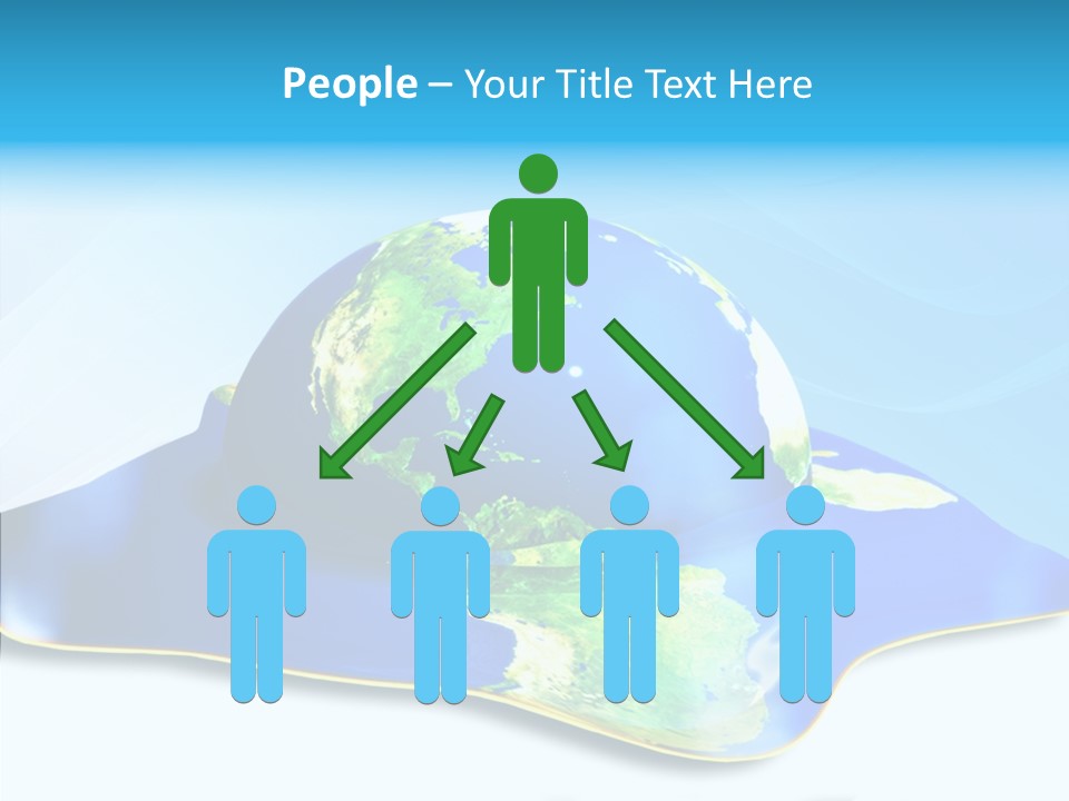 Tree Hugger Carbon Temperature PowerPoint Template