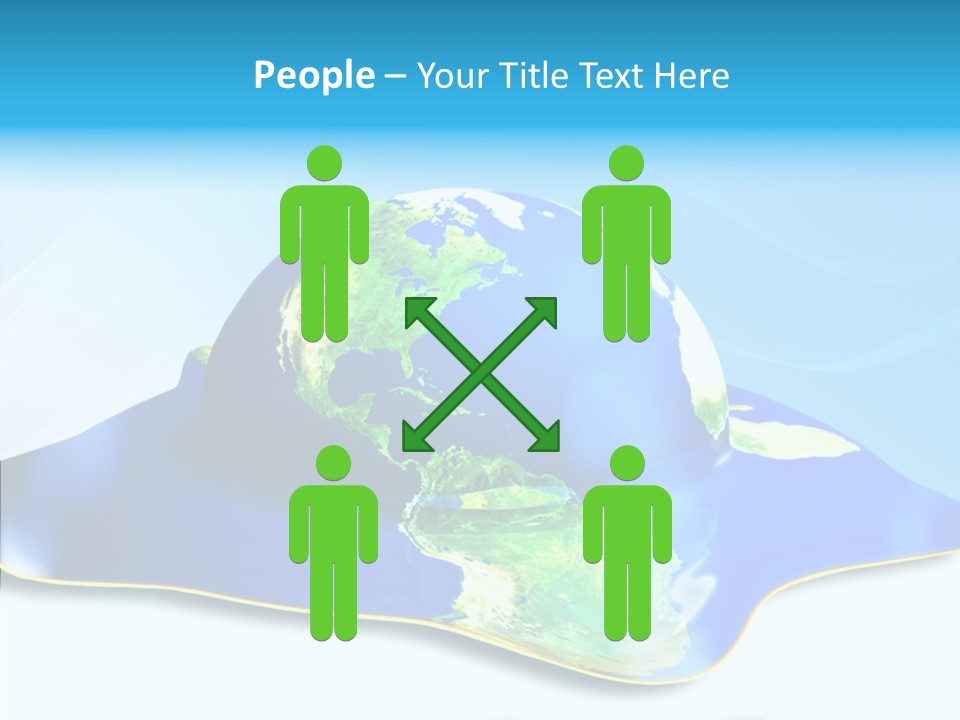 Tree Hugger Carbon Temperature PowerPoint Template