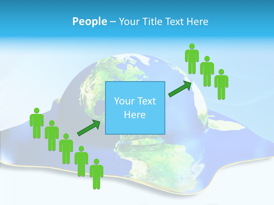 Tree Hugger Carbon Temperature PowerPoint Template