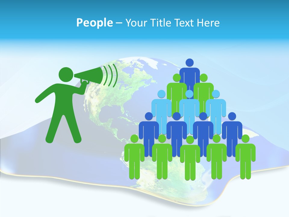 Tree Hugger Carbon Temperature PowerPoint Template