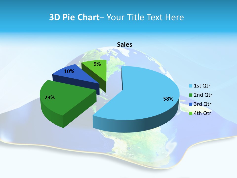 Tree Hugger Carbon Temperature PowerPoint Template