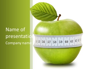 Green Fruit Conscious PowerPoint Template