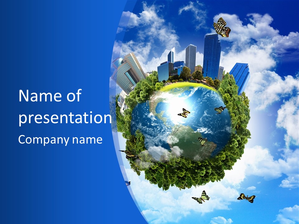 Design Grass Earth PowerPoint Template