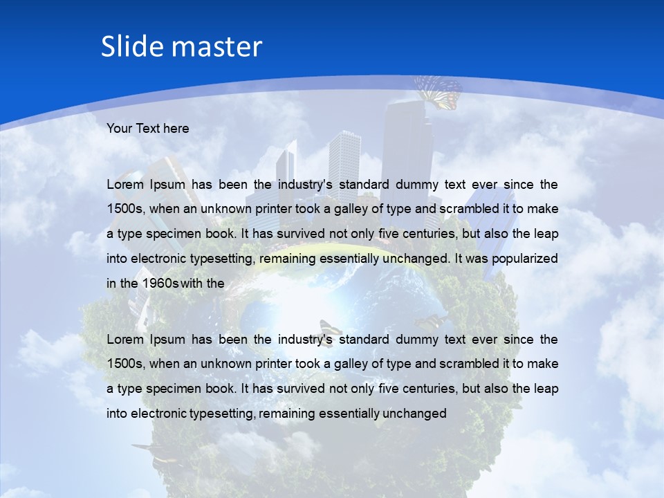 Design Grass Earth PowerPoint Template