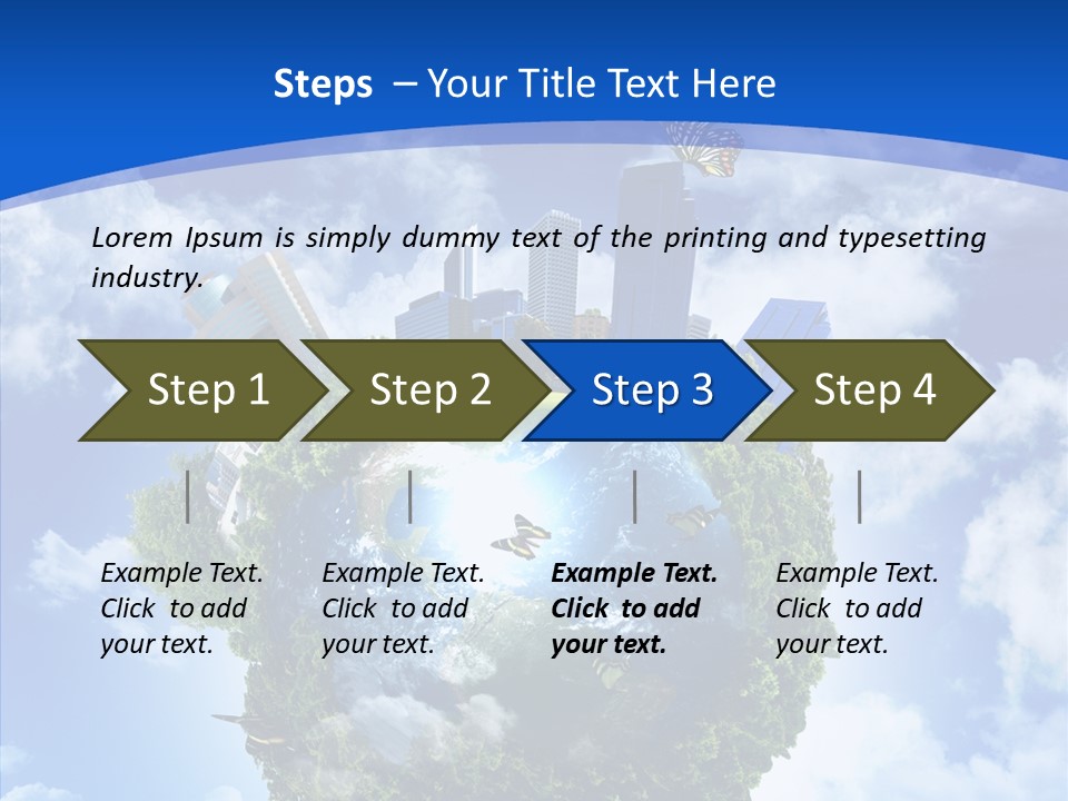 Design Grass Earth PowerPoint Template
