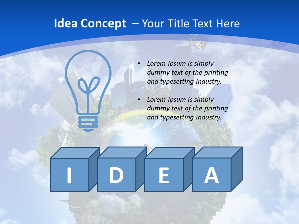 Design Grass Earth PowerPoint Template