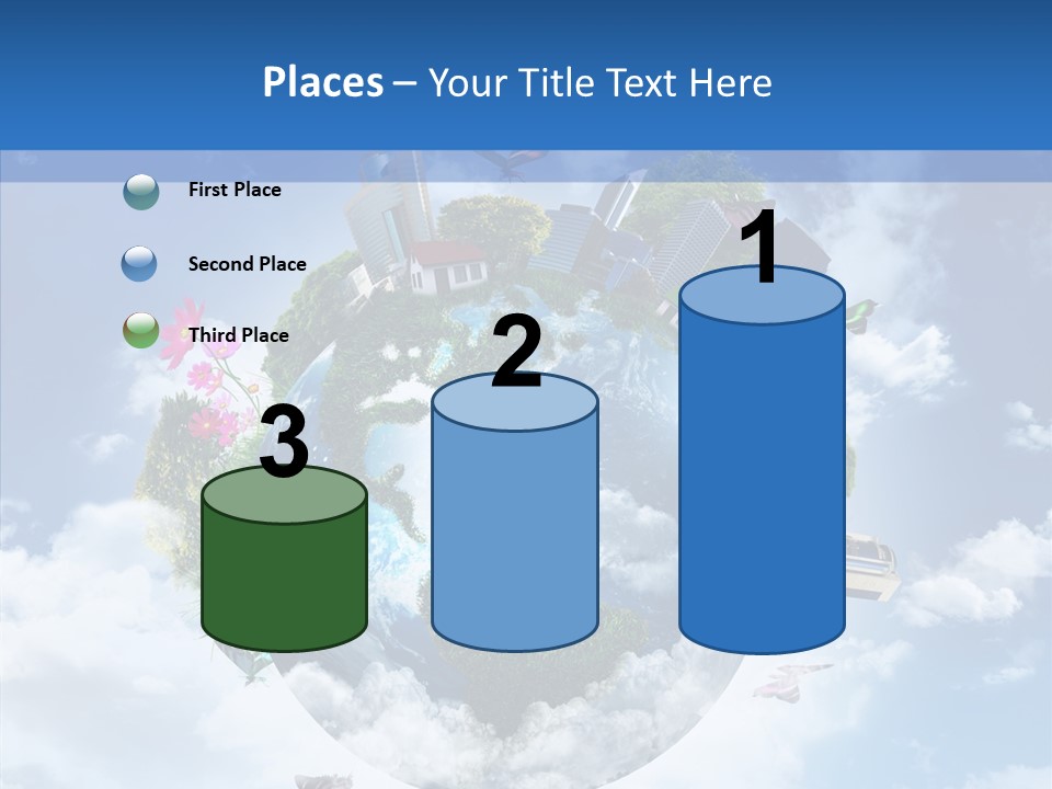 Map Space Sky PowerPoint Template