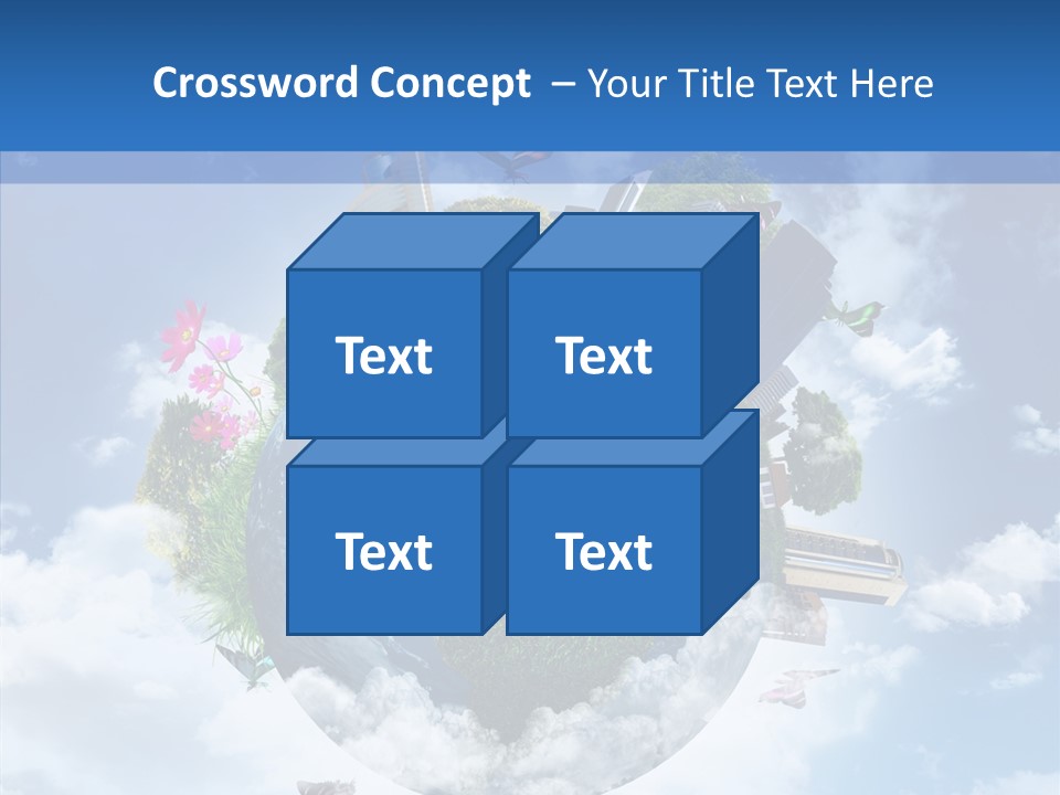 Map Space Sky PowerPoint Template