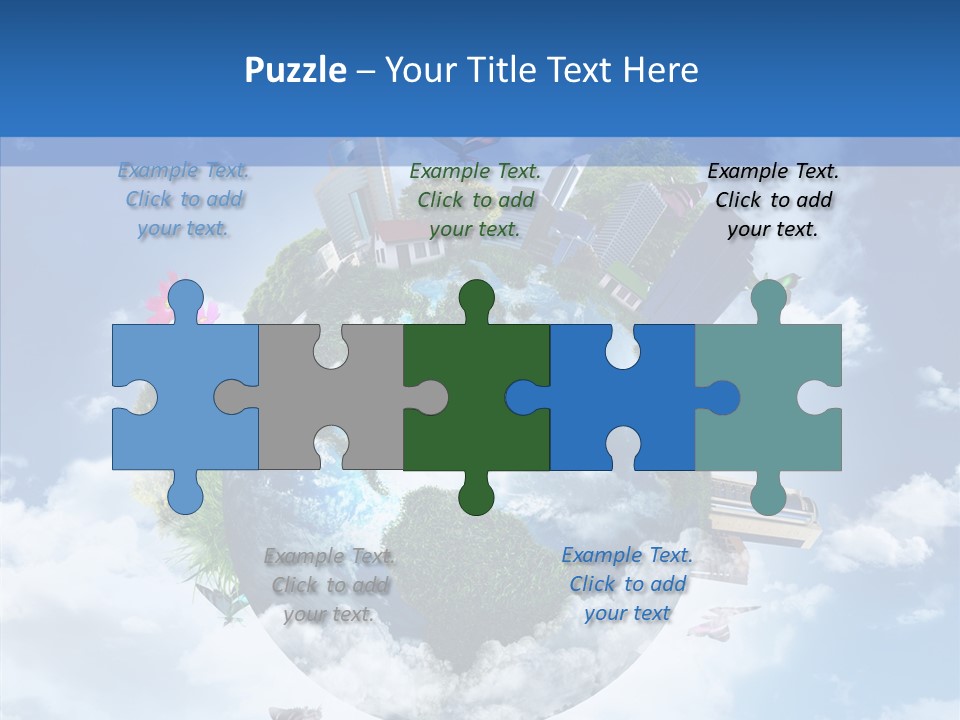 Map Space Sky PowerPoint Template
