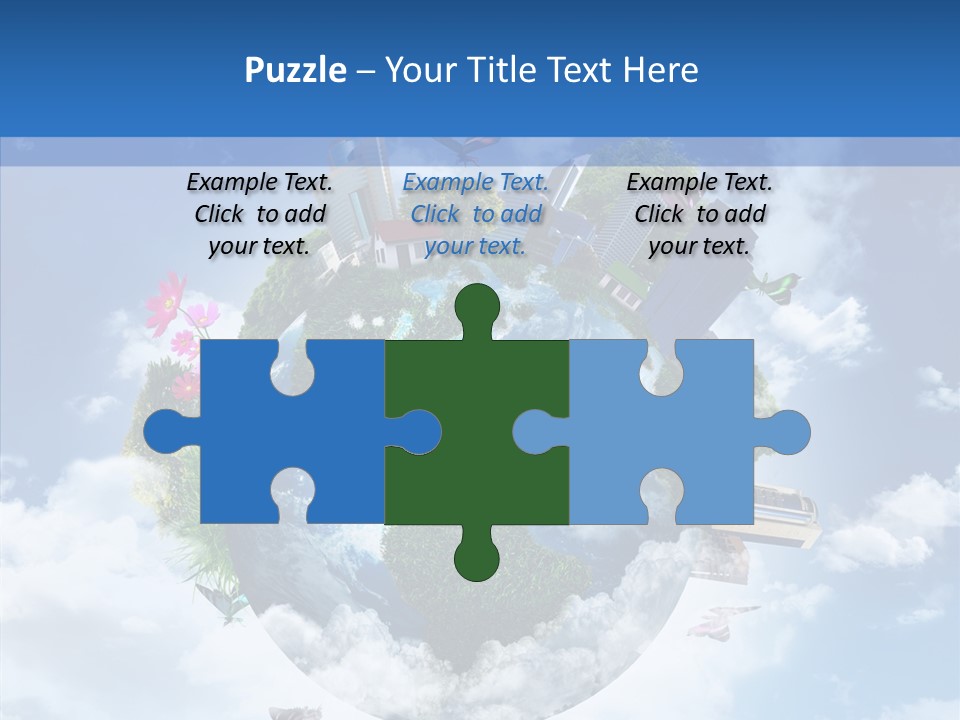 Map Space Sky PowerPoint Template