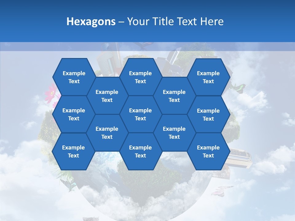 Map Space Sky PowerPoint Template