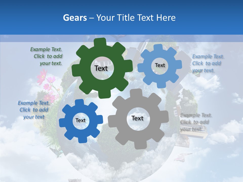 Map Space Sky PowerPoint Template
