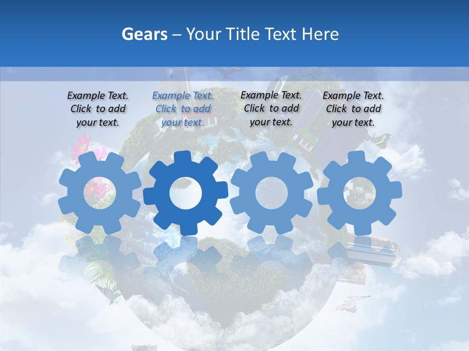 Map Space Sky PowerPoint Template