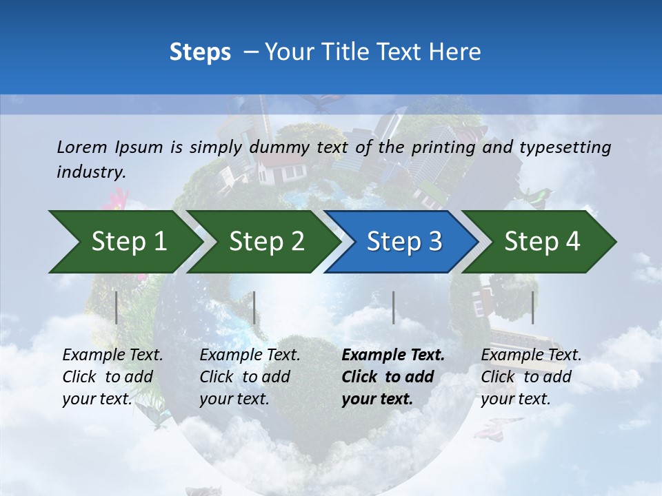 Map Space Sky PowerPoint Template