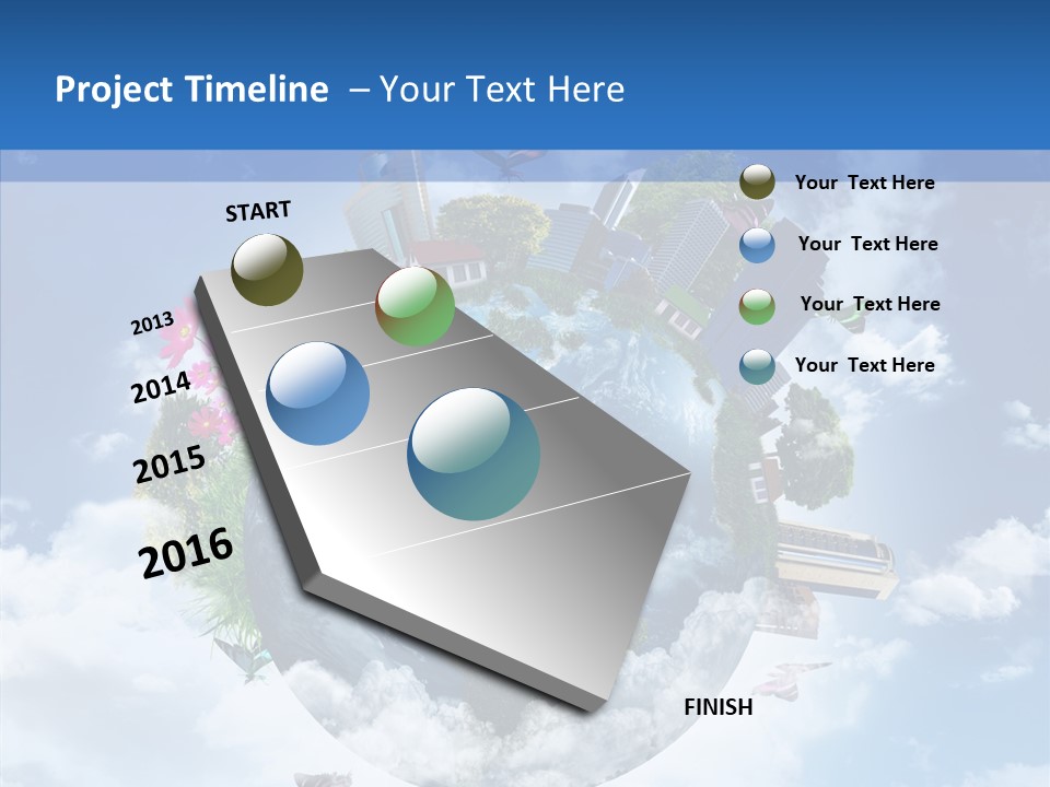 Map Space Sky PowerPoint Template
