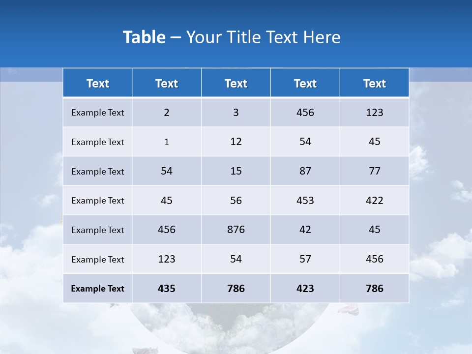 Map Space Sky PowerPoint Template