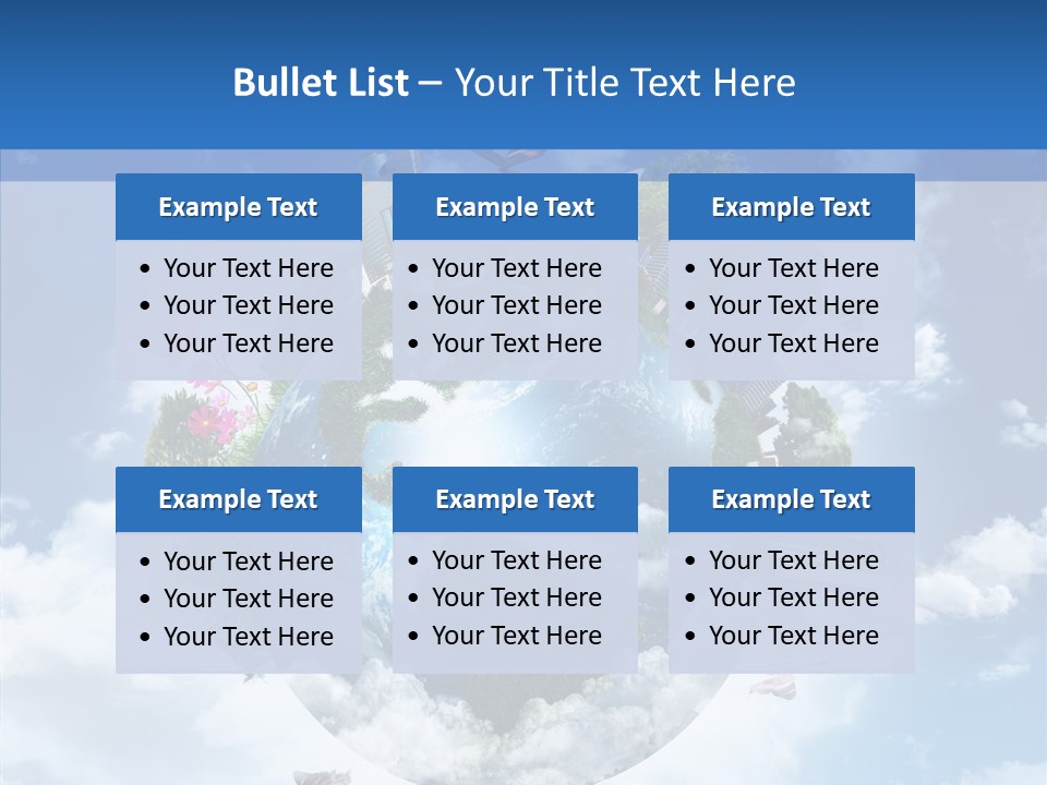 Map Space Sky PowerPoint Template