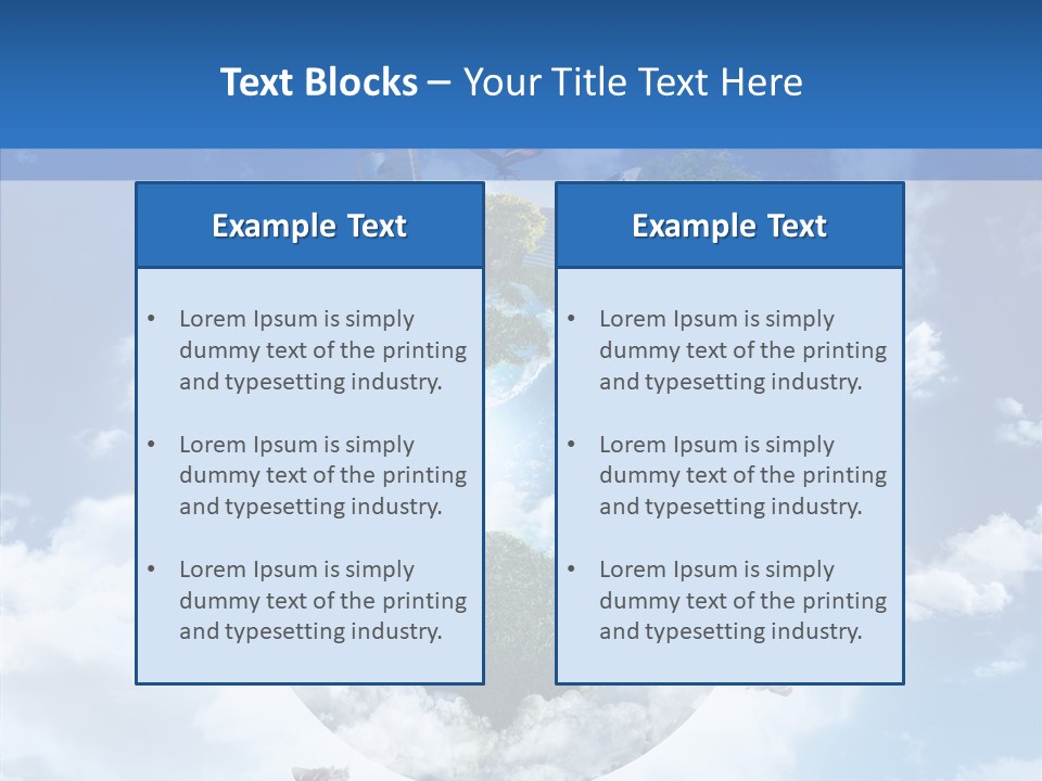 Map Space Sky PowerPoint Template