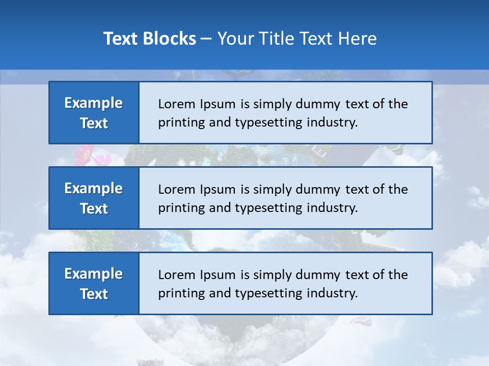 Map Space Sky PowerPoint Template