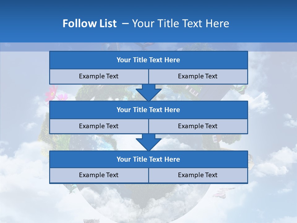 Map Space Sky PowerPoint Template