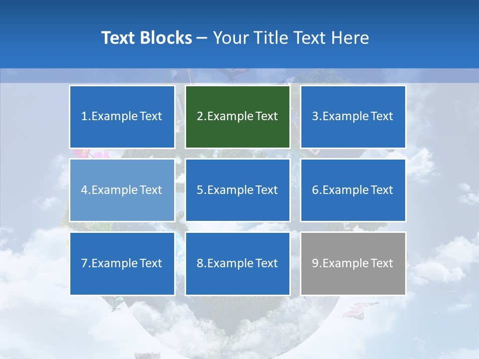 Map Space Sky PowerPoint Template