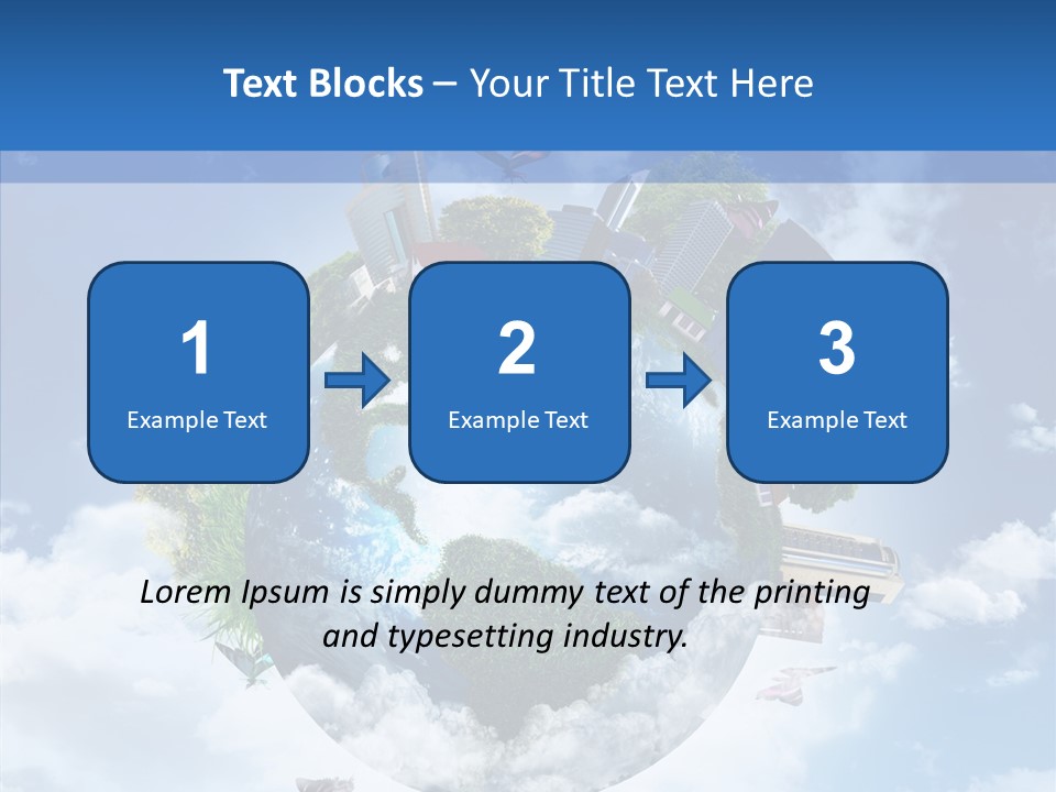 Map Space Sky PowerPoint Template