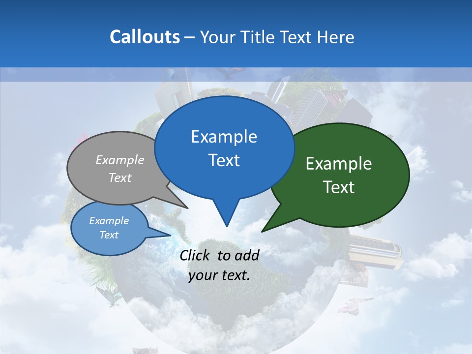 Map Space Sky PowerPoint Template