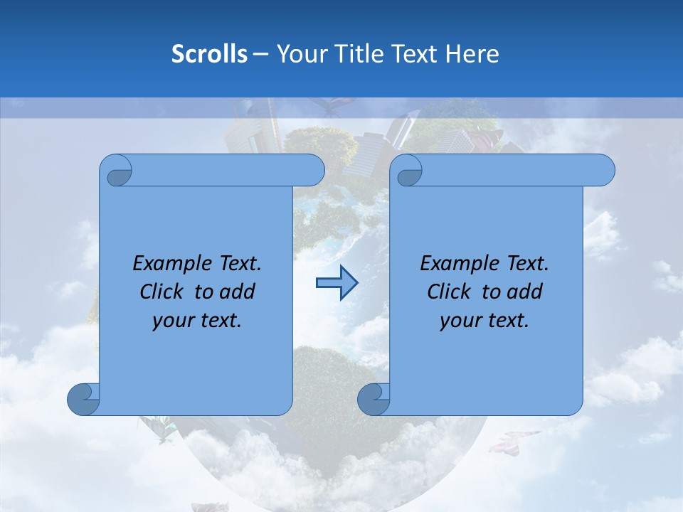 Map Space Sky PowerPoint Template