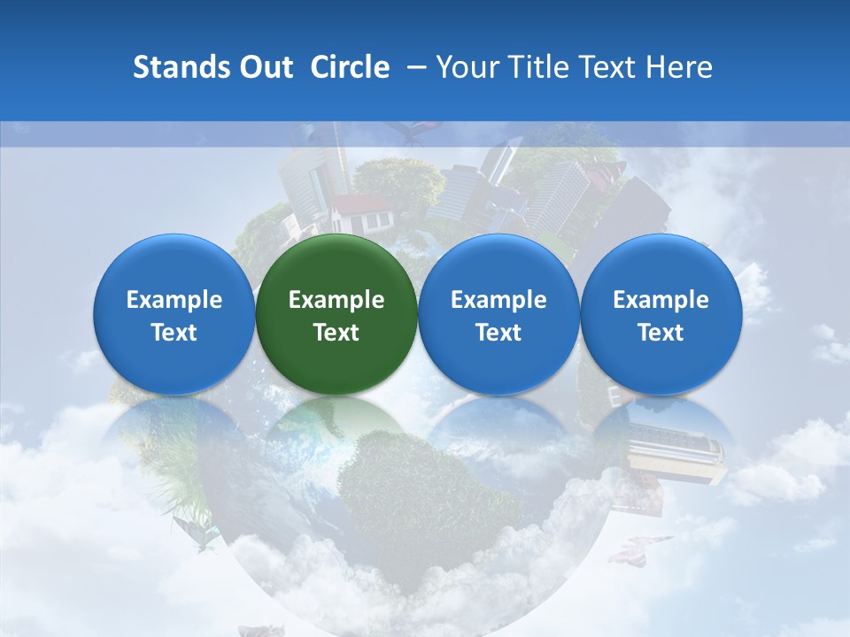 Map Space Sky PowerPoint Template