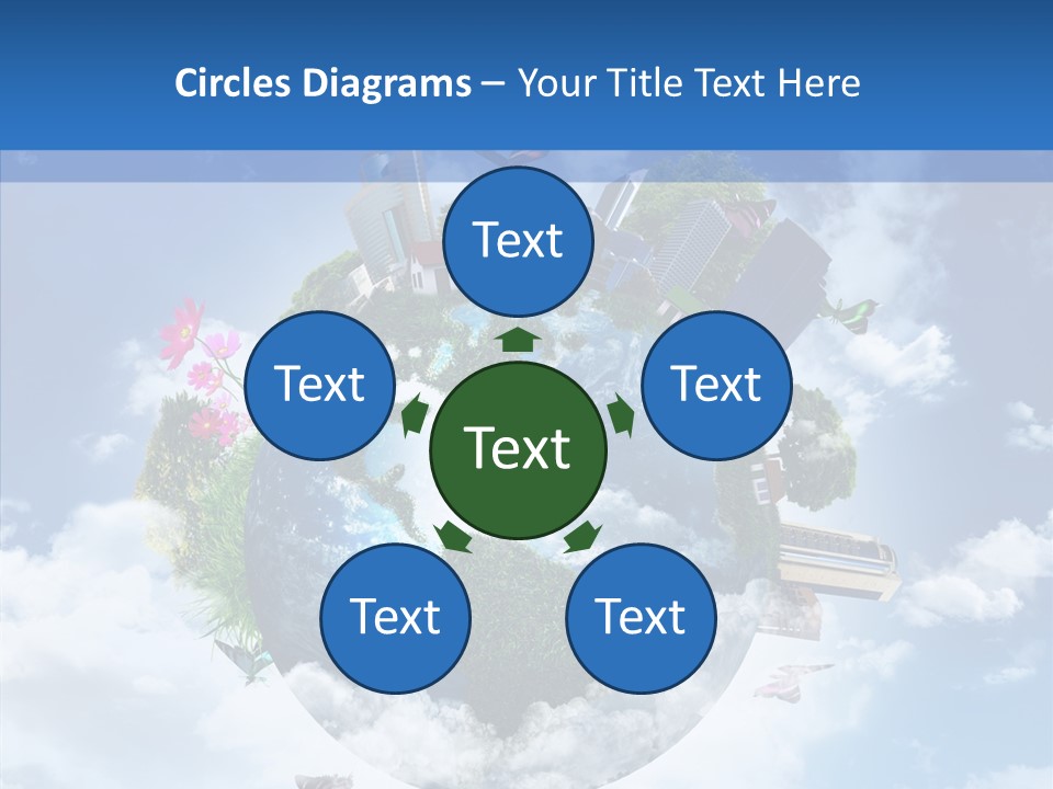 Map Space Sky PowerPoint Template