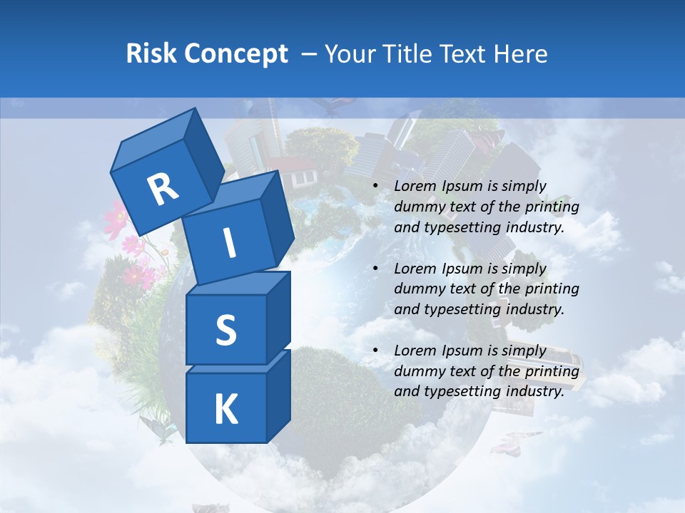 Map Space Sky PowerPoint Template