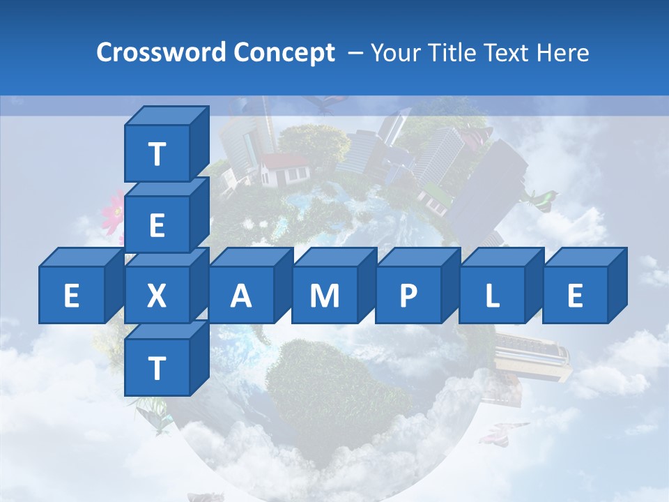 Map Space Sky PowerPoint Template