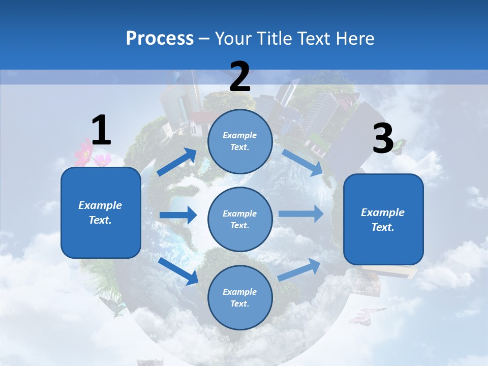Map Space Sky PowerPoint Template