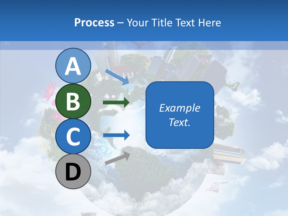 Map Space Sky PowerPoint Template