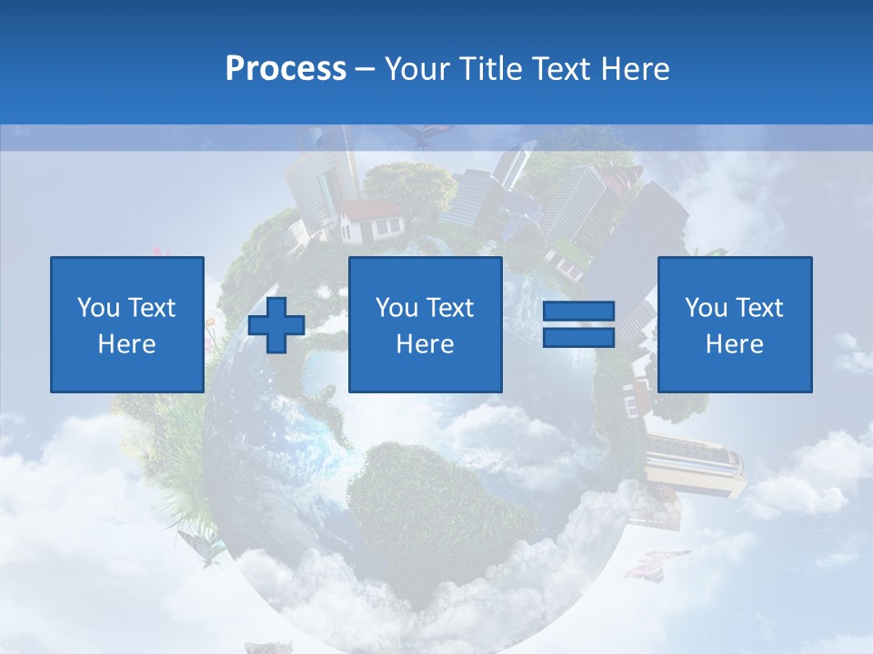 Map Space Sky PowerPoint Template