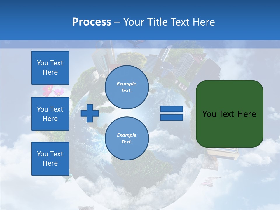 Map Space Sky PowerPoint Template
