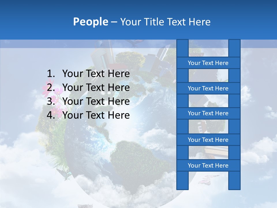 Map Space Sky PowerPoint Template