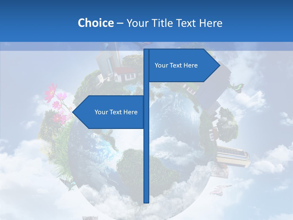 Map Space Sky PowerPoint Template