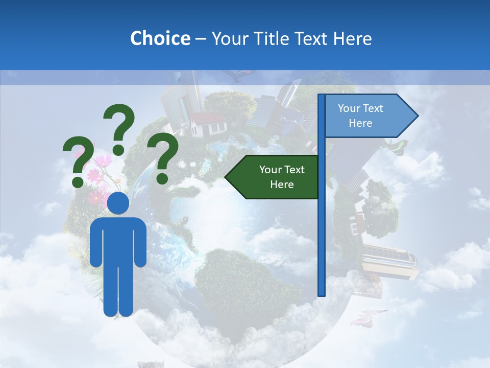 Map Space Sky PowerPoint Template