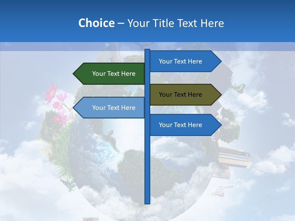 Map Space Sky PowerPoint Template