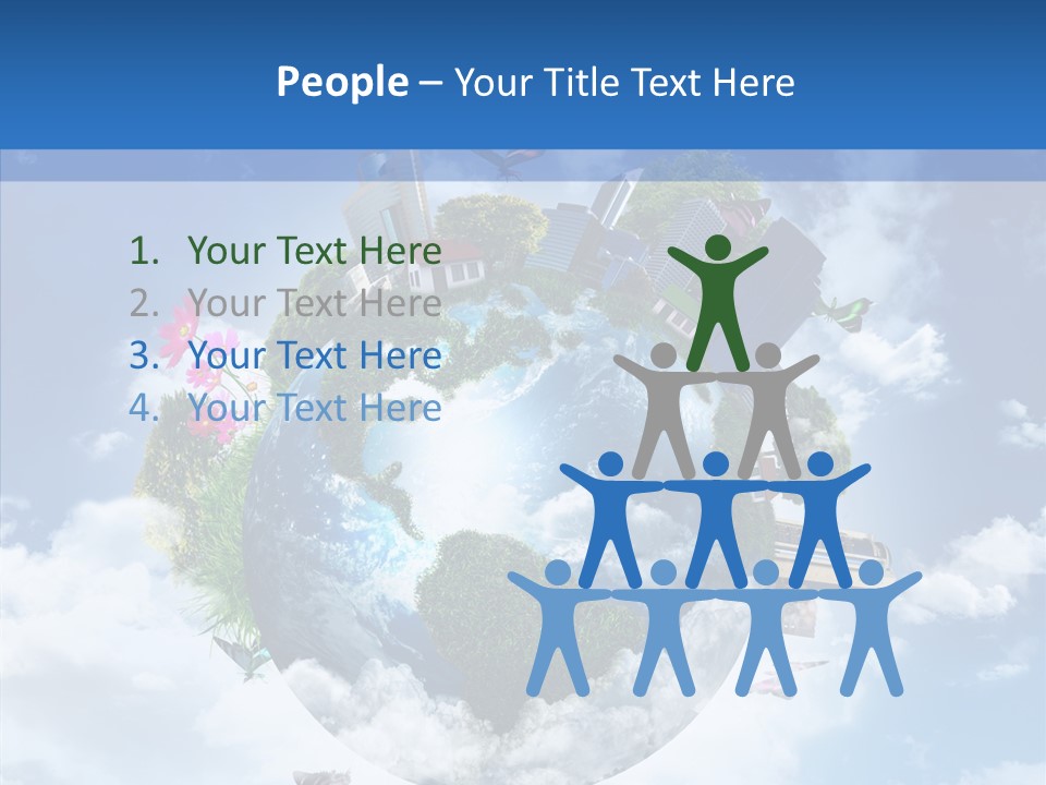 Map Space Sky PowerPoint Template