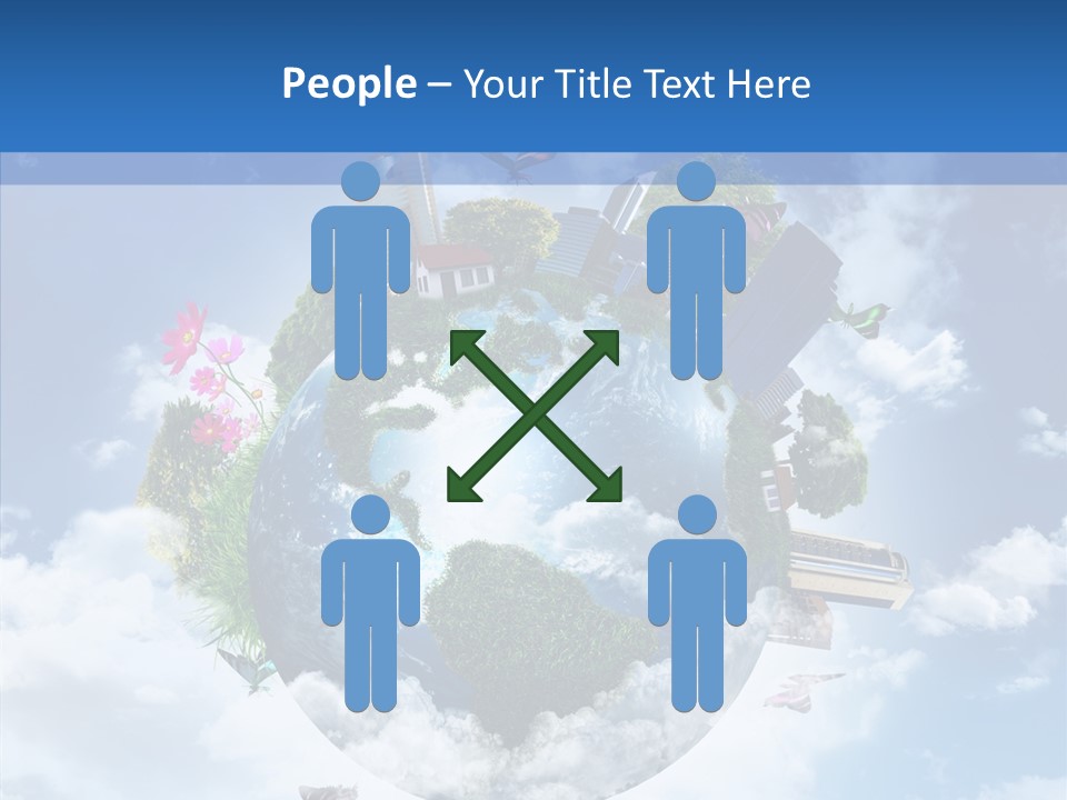 Map Space Sky PowerPoint Template