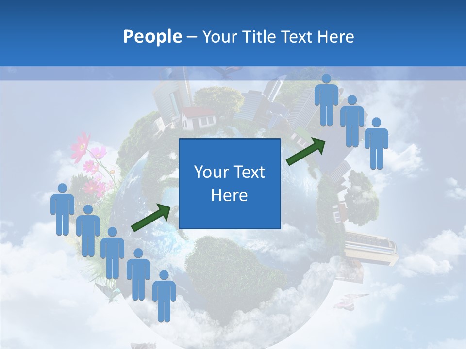 Map Space Sky PowerPoint Template