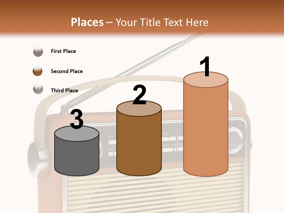 Image Radio Number PowerPoint Template