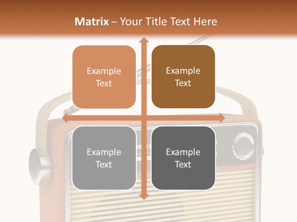 Image Radio Number PowerPoint Template